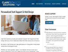 Tablet Screenshot of clarktechsolutions.com